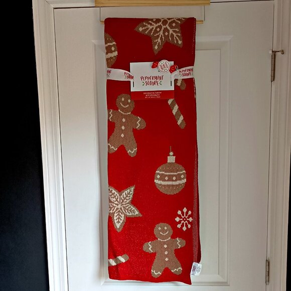 NEW! EXQUISITE SWEATER KNIT GINGERBREAD BLANKET - Picture 4 of 5